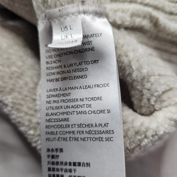 Urban Outfitters Women's Size Large Ivory Chenille Button Cardigan - Picture 3 of 7